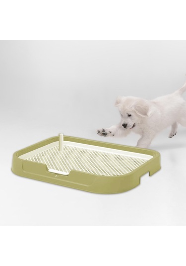 Homyl Köpek Tuvaleti Kapalı Üstü Açık Giriş Kumu Sarı