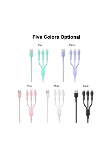 Teltree Type C 2a Hızlı Şarj Ve Veri Kablosu, Silikon Malzeme, 1 Metre Uzunluk, Pembe