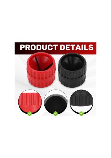 2 Adet Boru Raybası Boru Pah Kırma Aletleri Pvc Ppr Bakır Boru İçin -a