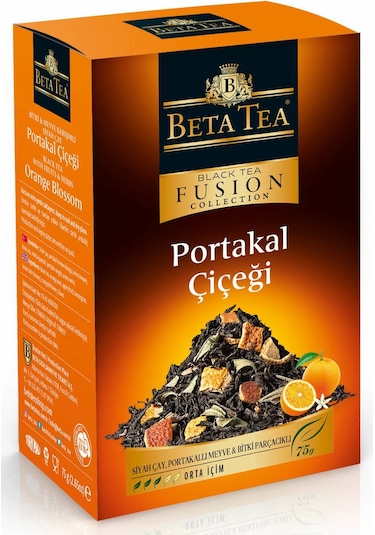 Beta Tea Fusion Portakal Çiçeği Siyah Meyve ve Bitki Parçacıklı Çay 75 G