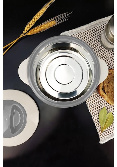 Digithome Ckr3148 Paslanmaz Çelik Hazneli Yemek Termosu 500 ML Beyaz