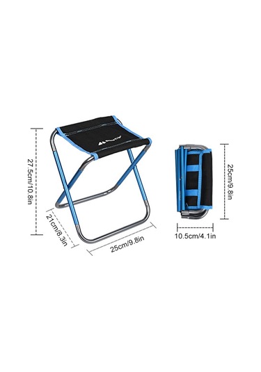 Gajeena Alüminyum Cep Boy Camo Çıkma Sandalye - Kamp, Balıkçılık, Mangal İçin Taşınabilir Dış Mekan Oturma Aleti Çok Renkli