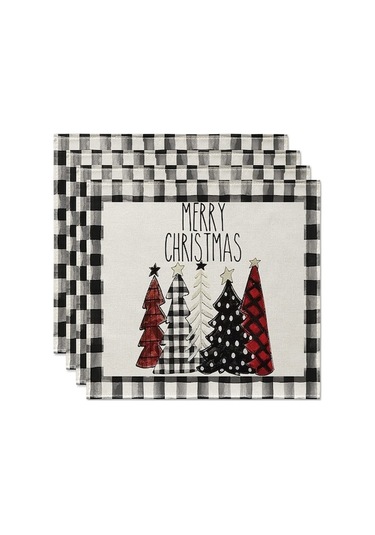 Flybuy Adet Noel Ağaçları Kar Pembe Noel Masa Örtüleri Kış Masa Örtüleri N Beyaz, Yumuşak Ve Dayanıklı, Mükemmel Dekorasyon Beyaz