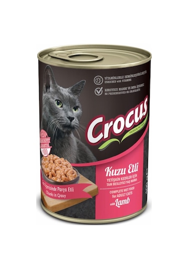 Crocus Kuzu Etli Yetişkin Kedi Maması 400 G