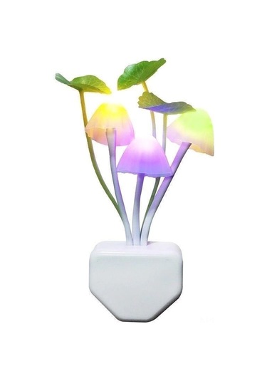 Jeehugo Led Otomatik Işık Sensörlü Renk Değiştiren Mantar Mavi Lambası, 110v-240v 0.2w, Çocuk Ve Yetişkinler İçin, Güneşin Batışında Açılır Güneşin Doğusunda Kapanır, Abd Şarj Ucu Diğer