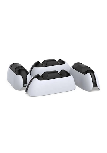 Ps5 Kol Şarj Edici Stand Dock Led Işıklı Göstergeli Çift Kol Şarj