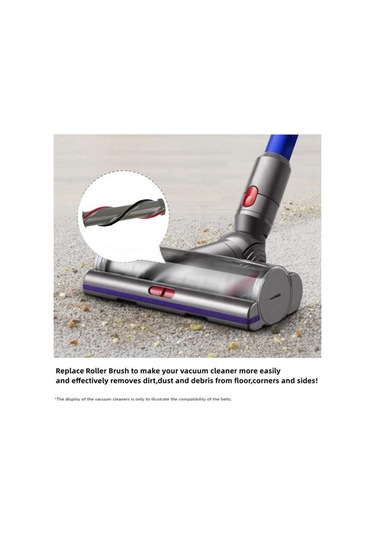 Savoringdetails V15 Elektrikli Süpürge Parçaları İçin 2 Adet Yüksek Torklu Silindir Fırçası