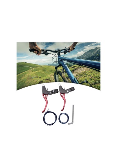 Suntek Bisiklet Fren Kolu Seti Dağ Bisikletleri Kırmızı