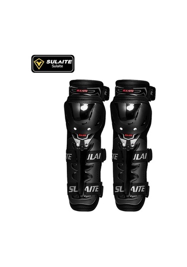 Motosiklet Sürme Diz Pedleri Spor Koruması Nefes Alabilen Bacak Pedleri Dirsek Dirsekleri Siyah - Titanyum