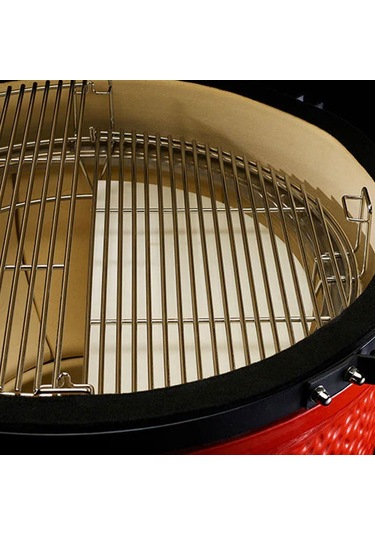 Kamado Joe Big Joe I Seramik Kömürlü Barbekü Kömürlü Mangal Kırmızı