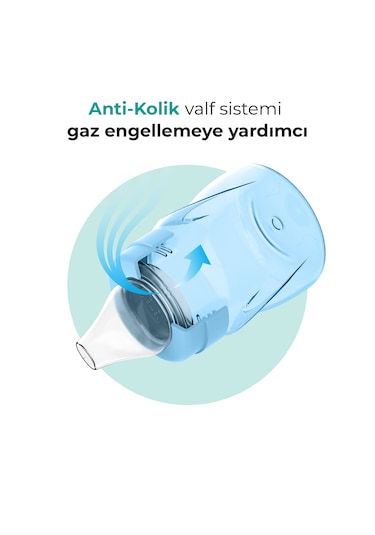 Mamajoo Antikolik Akıtmaz Alıştırma Bardağı 160 ml Powder Blue, 6 Ay+