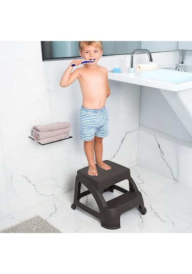 Porsima Ak-642 Basamaklı Tabure Merdiven Çocuk Taburesi Bitter