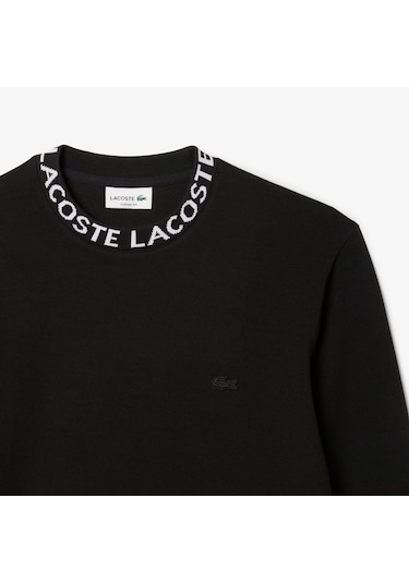 Lacoste Sh9542 Erkek Sweatshirt Siyah