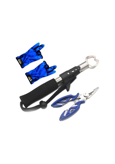 Jeehugo Deniz Ve Tatlı Su İçin Çok Fonksiyonlu Balıkçı Takımı - 13cm Pense, 21cm Tutucu Ve Kaymaz Önlüğü Seti