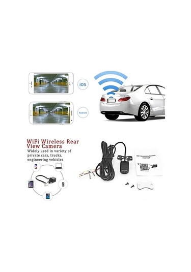 Didadodo Araç Wifi Geri Görüş Kamerası - Geniş Açılı Gece Görüşlü 360 Takip Ve Kayıt Sistemi, Kullanıcı Yönlendirici Model