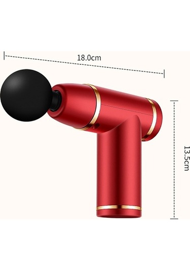 Wondernest Titreşimli Masaj Tabancası, Kas Gevşetici Fasya Aleti, Gr Kırmızı