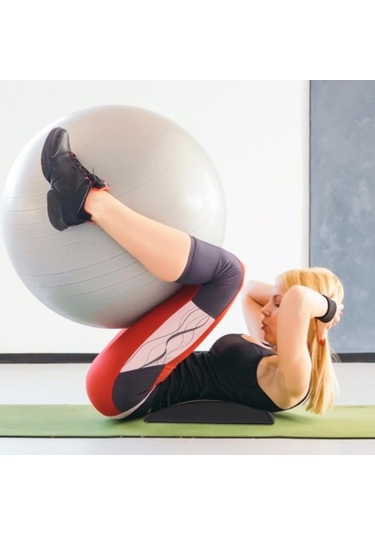 Maoyaya Ab Egzersiz Minderi, Takozlar Göbek Eğitmen Oturma Gümüş, Siyah Siyah