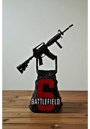 Battlefield Tasarımlı 3d Baskı Kontrolcü Tutucu Ps4 Ps5 Xbox Gamepad Standı Joystick Standı 1 Adet