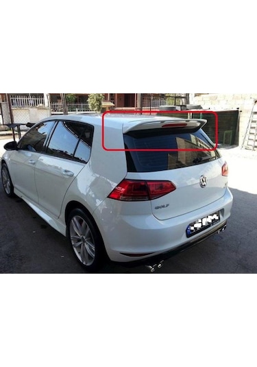 Golf 7 Bagaj Spoiler Beyaz Boyalı. Fiberglass. Gtı Model