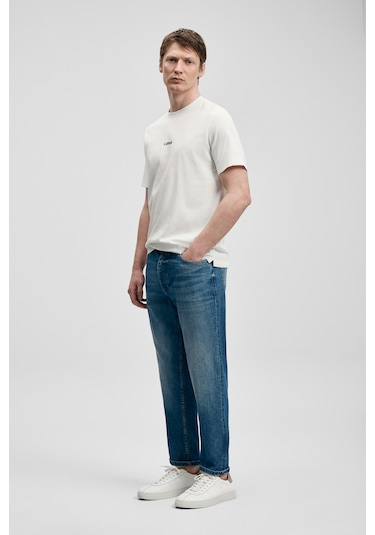 Lufian Marcus Modern Grafik T- Shirt Kırık Beyaz Kırık Beyaz 111020322100510 Kırık Beyaz