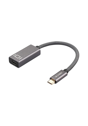 Yaleker Type-c Erkekten Mini Dp Dişine Hdmı Konvertörü - 4k 60hz/2k 144hz Ses-video Senkronizasyonu - 0.2m Gri