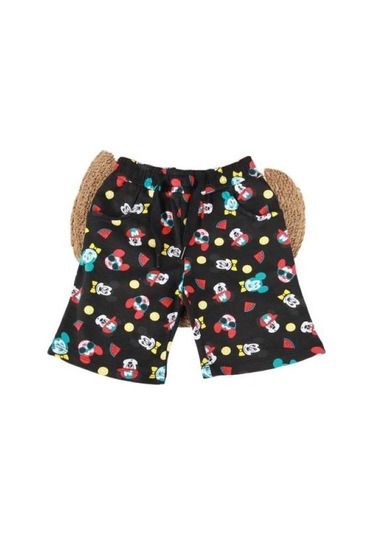 Sea Bubbles Mickey Erkek Çocuk Şort Siyah