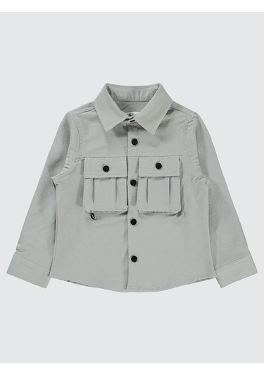 Civil Boys Erkek Çocuk Gömlek 2-5 Yaş Gri Gri