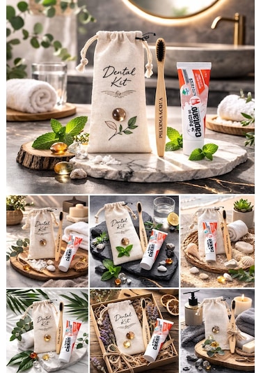 Dental Kit -pharma Acqua Bambu Diş Fırçası + Pasta Del Capitano Fresh Breath Diş Macunu 75 Ml