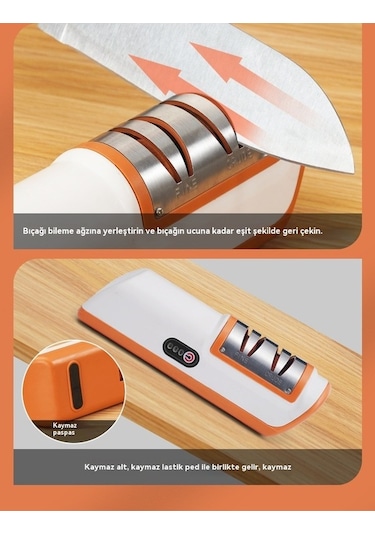 Createtech Sarı Elektrikli Bileyici Bıçak Xw