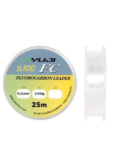 Ryuji Fc 0.21mm 25m %100 Fluorocarbon Misina