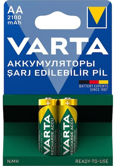 Varta Accu Power Şarj Edilebilir Ni-Mh AA Kalem Pil 2.100 mAh 2 Adet