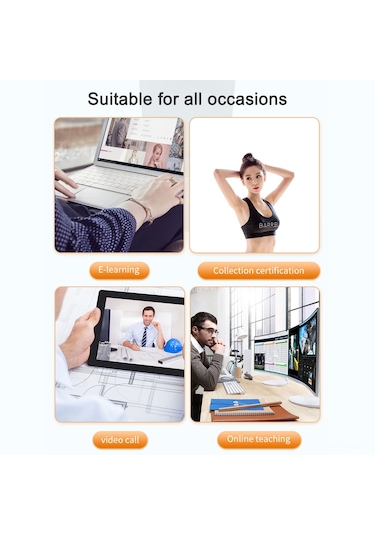 Qingmipy Oyun, Konferans Ve Akış İçin 2k Otomatik Odaklı Web Kamerası, Mikrofonlu, Mac/windows Pc/laptop Uyumlu Diğer