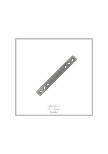 Düz Gönye, Sac Gönye, 15 X 130 Mm 10 Adet Metalik