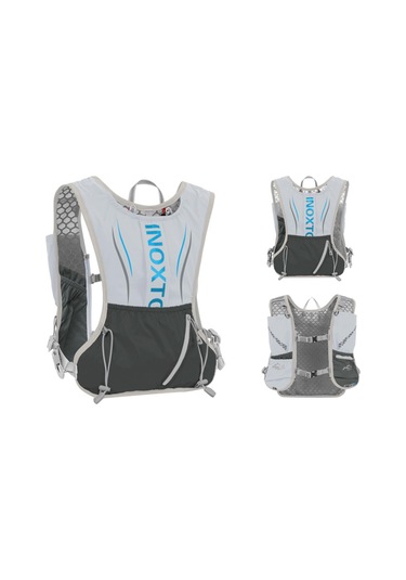 Suntek Hidrasyon Paketi Yeleği, Ayarlanabilir Koşu Takımı Gri