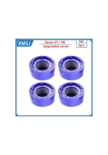 Haoyunma  V8 V7 Hepa Yedek Filtre, Yıkanabilir Aksesuar Koyu Gri