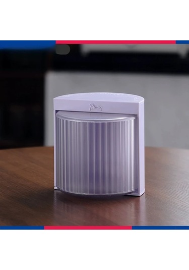 Fochsia Dayanıklı Plastik Bincoo Kek Kase Şekilli Mor French Press Filtre Saklama Kutusu