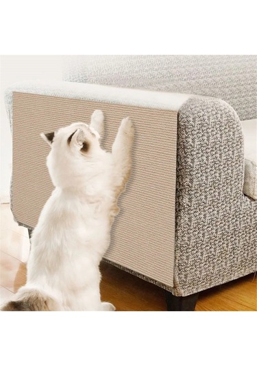 Mufunye Kesilebilir Kedi Tırmalama Tahtası Kendinden Yapışkan Duvar Tırmanma Ve Mobilya Koruyucu