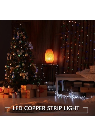 Beyaz Noel Led Işıkları 10 M Peri Işık Usb Yeni Yıl Düğün Parti Tatil Festoon Açık Sokak Çelenk Odası Aydınlatma Süslemeleri Beyaz