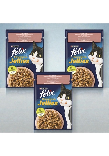 Felix Karidesli Yaş Kedi Maması 85 G X 3 Adet