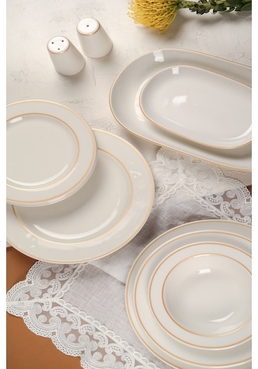 Porser Altın File Yemek Takımı 12 Kişilik 53 Parça Bns53ykprs1080 Çok Renkli