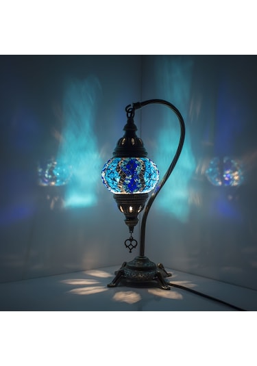Dekoratif Osmanlı Lambası Desenli Masa Lambası Dekoratif Abajur