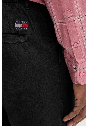 Erkek Çift Pilili Rahat Konik Kesim Pantolon - Siyah Triple Black