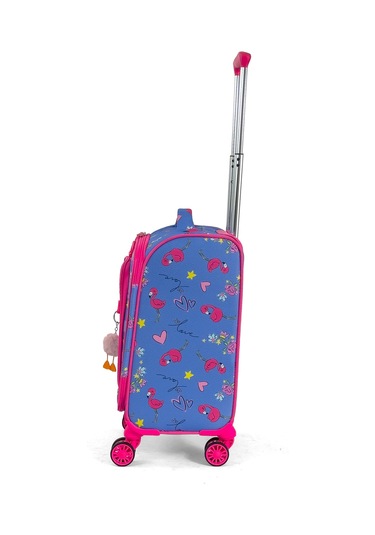 Çocuk Karakterli 4 Tekerlekli Valiz, Eğlenceli Seyahat Arkadaşı - Flamingo Flamingo