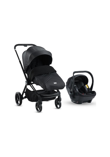 Kraft Mila Mika Travel Sistem Bebek Arabası Siyah Siyah