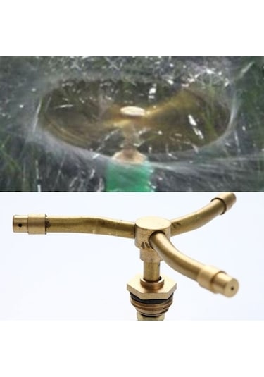 Trendooze 1/2 Bakır 360 Otomatik Dönen Çim Yağmurlama Başlığı - Bahçe Ve Tarım İçin Diğer