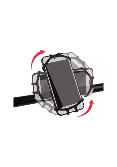 4.7-6.5 Inc Silikon Bisiklet, Scooter Telefon Tutucu