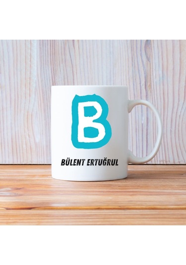 Kişiye Özel Baş Harf Ve İsimli Kupa Bardak