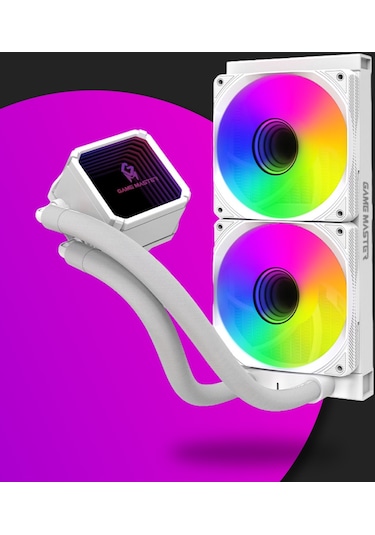 Game Master 2 Fanlı Argb 240mm Watercooler Beyaz Sıvı Soğutma