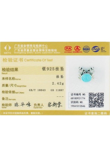 Novahub 925 Ayar Gümüş Komik Yengeç Boncuk Bilezik Kadın Mavi Emaye Göz Alıcı Gümüş