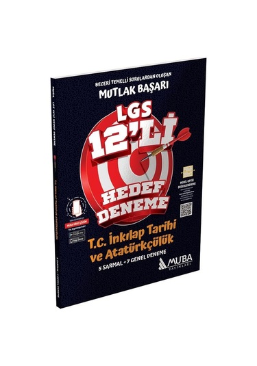 8.Sınıf LGS T.C. İnkılap Tarihi ve Atatürkçülük 12'li Hedef Deneme- Muba Yayınları